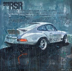 Classic Carrera by Markus Haub - Original Painting on Box Canvas sized 39x39 inches. Available from Whitewall Galleries